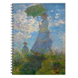 Caderno Espiral Claude Monet Mulher com Parasol
