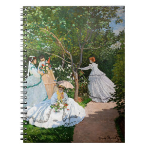 Caderno Espiral Claude Monet - Mulheres no Jardim