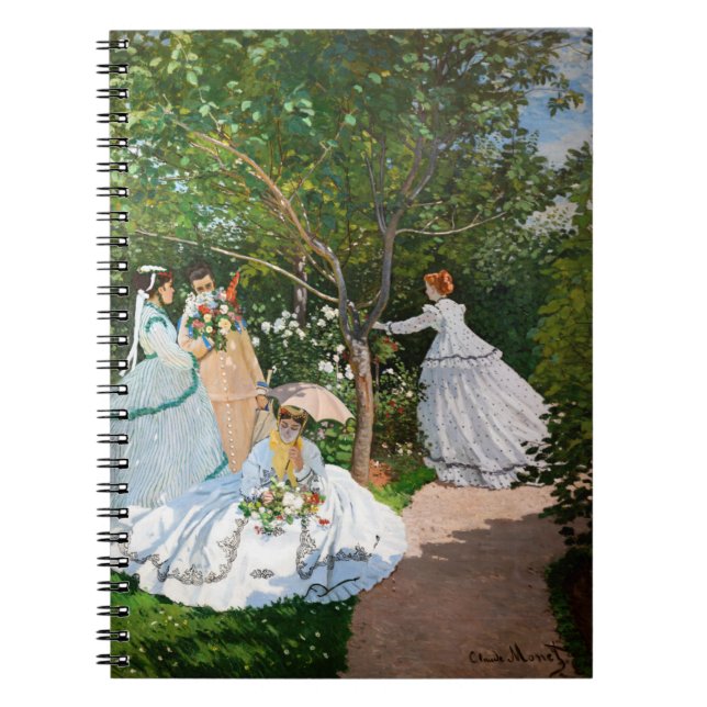 Caderno Espiral Claude Monet - Mulheres no Jardim (Frente)