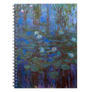 Caderno Espiral Claude Monet - Nenúfares Azuis