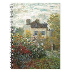 Caderno Espiral Claude Monet   o jardim do artista em Argenteuil