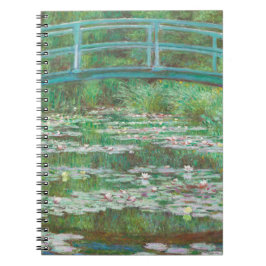 Caderno Espiral Claude Monet, Ponte Japonesa. Impressionismo