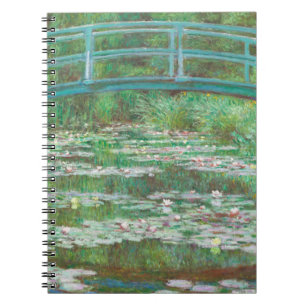 Caderno Espiral Claude Monet, Ponte Japonesa. Impressionismo
