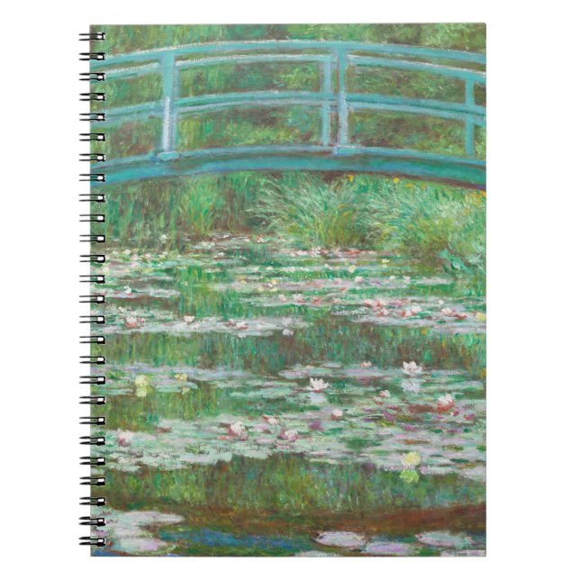 Caderno Espiral Claude Monet, Ponte Japonesa. Impressionismo (Frente)
