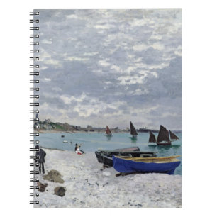 Caderno Espiral Claude Monet Praia de Sainte-Adresse