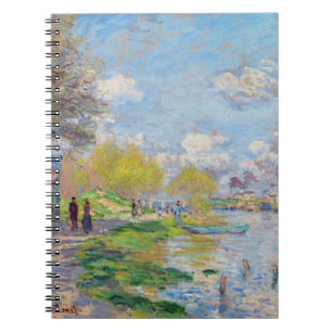 Caderno Espiral Claude Monet - Primavera junto ao Sena