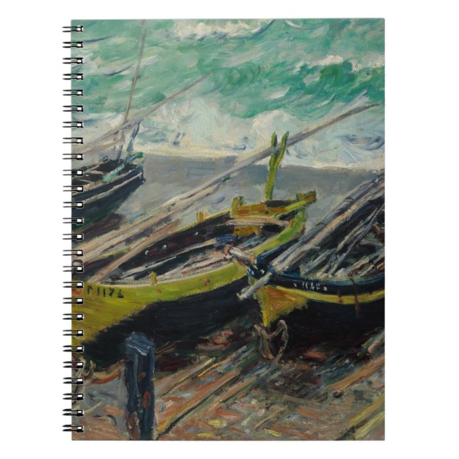 Caderno Espiral Claude Monet que pinta a natureza artística das ca (Frente)