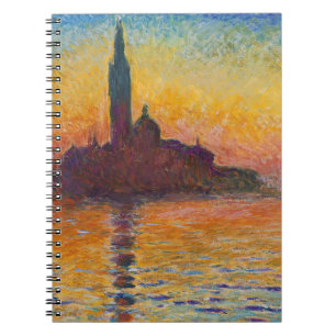 Caderno Espiral Claude Monet - San Giorgio Maggiore em Dusk