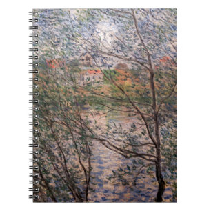 Caderno Espiral Claude Monet - Springtime através dos ramos