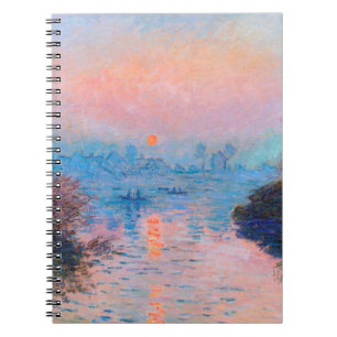 Caderno Espiral Claude Monet - Sunset On The Seine