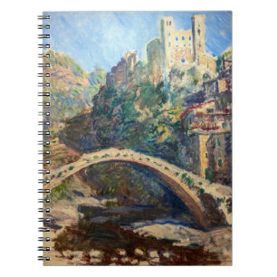 Caderno Espiral Claude Monet trabalho de arte - O Castelo de Dolce