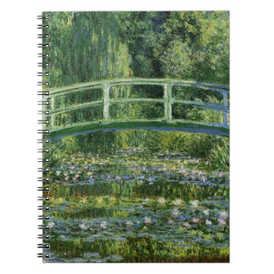 Caderno Espiral Claude Monet Water Lily e Ponte Japonesa