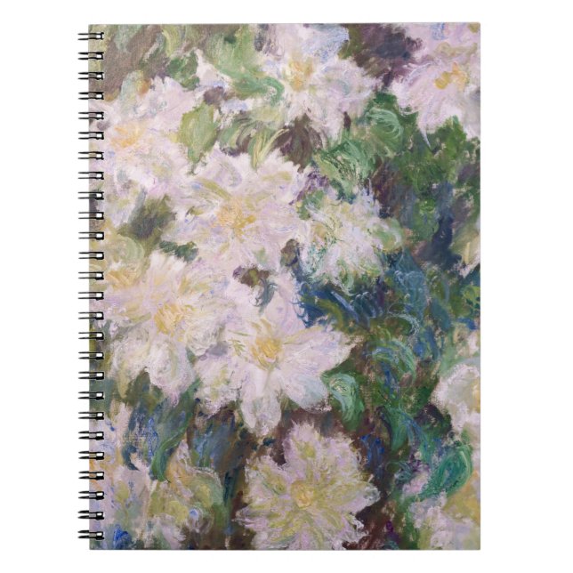 Caderno Espiral Claude Monet - White Clematis (Frente)