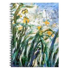 Caderno Espiral Claude Monet Yellow Irises e Malva 19