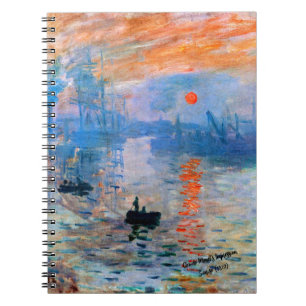 Caderno Espiral Claude Monet's Impression, Sunrise (1872)