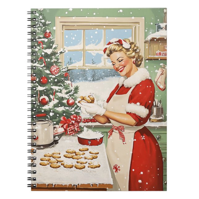 Caderno Espiral Claus Holiday Baking Delight (Frente)