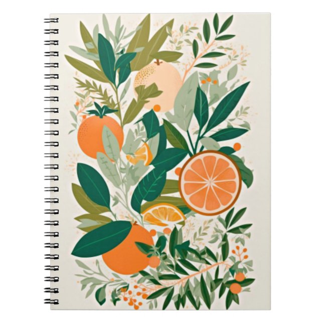 Caderno Espiral Clementina mandarina (Frente)