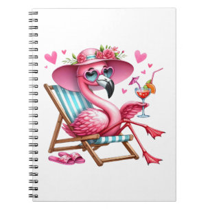Caderno Espiral Clipart Flamingo