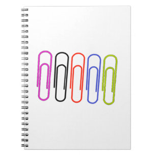Caderno Espiral Clipe de papel