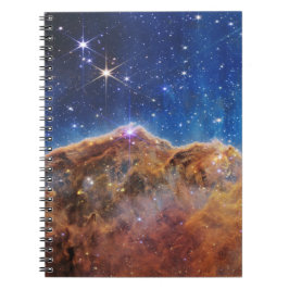 Caderno Espiral Clipes Cósmicos do Telescópio Espacial JWST James 