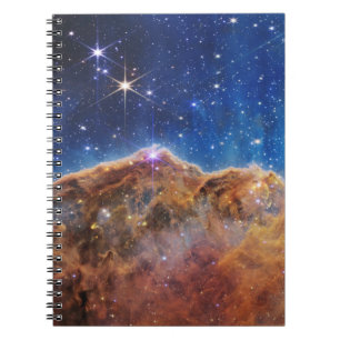 Caderno Espiral Clipes Cósmicos do Telescópio Espacial JWST James