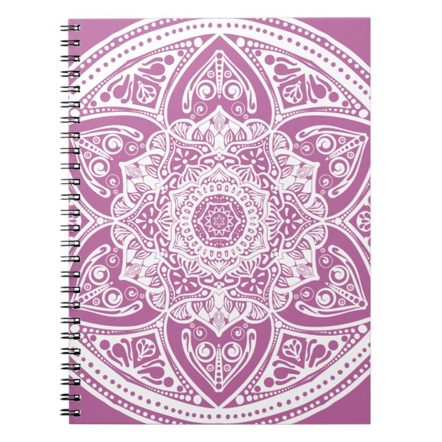 Caderno Espiral Clover Mandala (Frente)