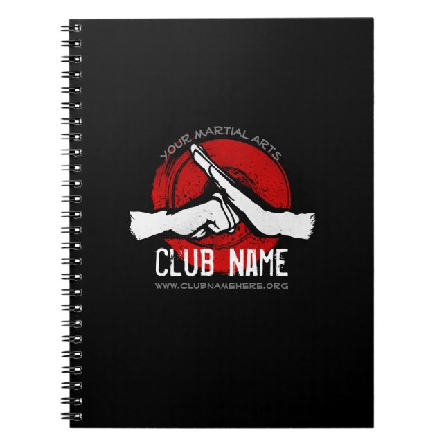 Caderno Espiral Clube das artes marciais (Frente)