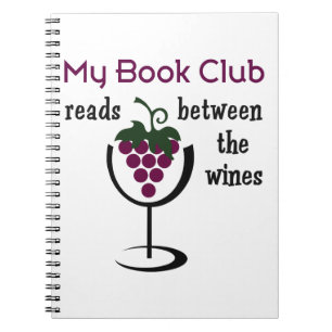 Caderno Espiral Clube de leitura do vinho