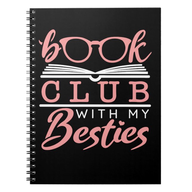 Caderno Espiral Clube de Livro Com Minhas Besties (Frente)