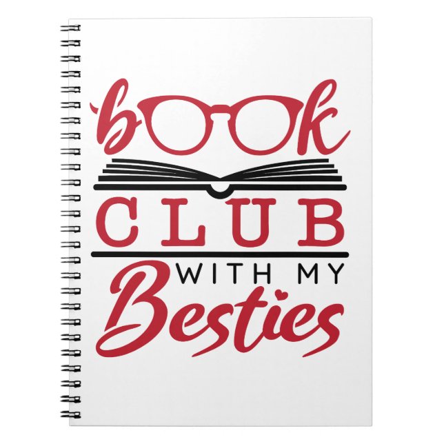 Caderno Espiral Clube de Livro com Minhas Besties (Frente)