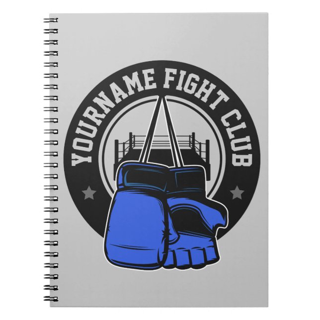 Caderno Espiral Clube de Luta de Artes Marciais Mistas Mistas Pers (Frente)