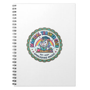 Caderno Espiral Clube de Professores Mágicos de Unicórnio Presente