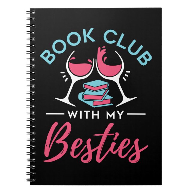Caderno Espiral Clube do Livro Bonito com Minhas Besties (Frente)