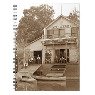 Caderno Espiral Clube Fox River Club, de 1880, Pesca Elgin