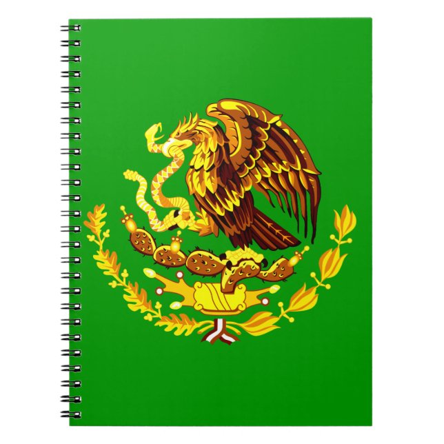 Caderno Espiral COA do México Dourado (Frente)