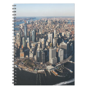 Caderno Espiral Coastline Manhattan, Nova Iorque