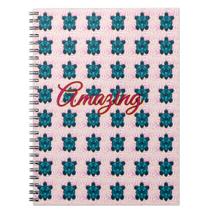 Caderno Espiral Cobertor Sherpa com padrão personalizado de tartar