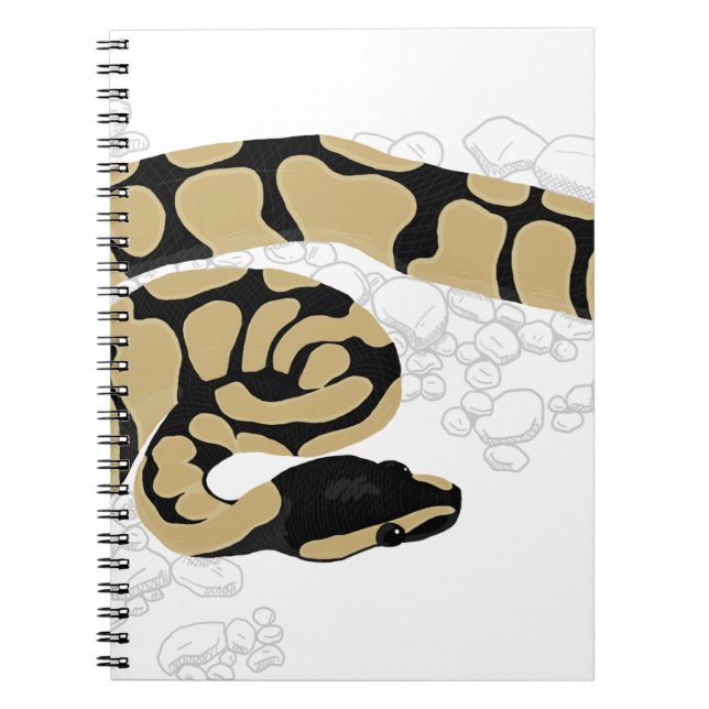 Caderno Espiral Cobra do pitão da bola (Frente)