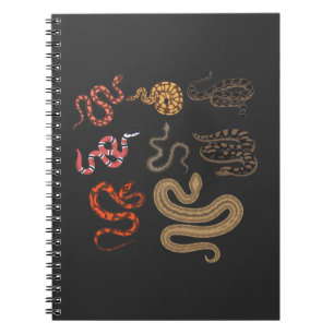 Caderno Espiral Cobra Hunter Reptile Collector Animal Education