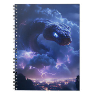 Caderno Espiral Cobra Relâmpago Sobre a Cidade