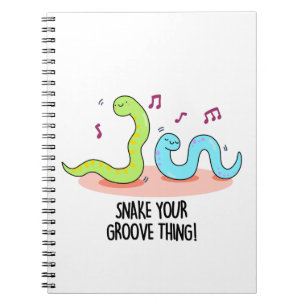 Caderno Espiral Cobra Sua Coisa Engraçada Pun Disco