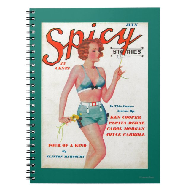 Caderno Espiral Cobrir da Revista Spicy (Frente)
