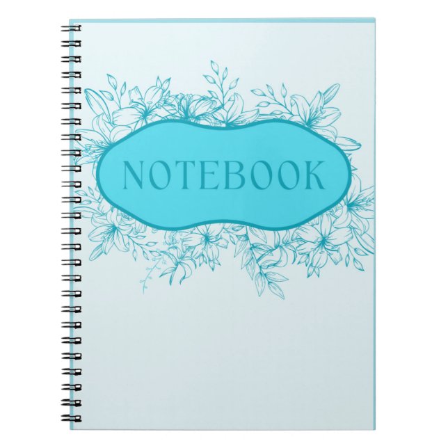 Caderno Espiral Cobrir de notebook azul (Frente)