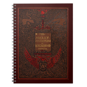 Caderno Espiral Cobrir do Livro Robin Hood de Ligação Antica