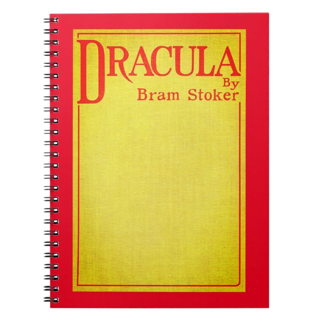 Caderno Espiral Cobrir Drácula da primeira edição (Frente)