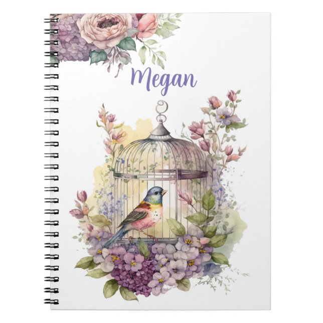 Caderno Espiral Cobrir personalizável (Frente)