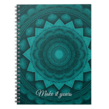 Cobrir Teal Mandala iPhone Personalizado - Chic Bo