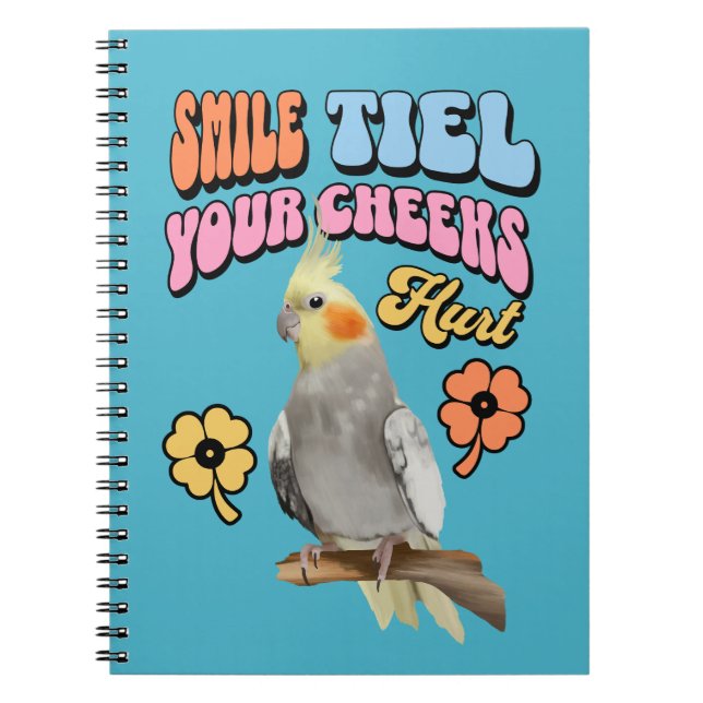 Caderno Espiral Cockatiel Parrot Cheio (Frente)
