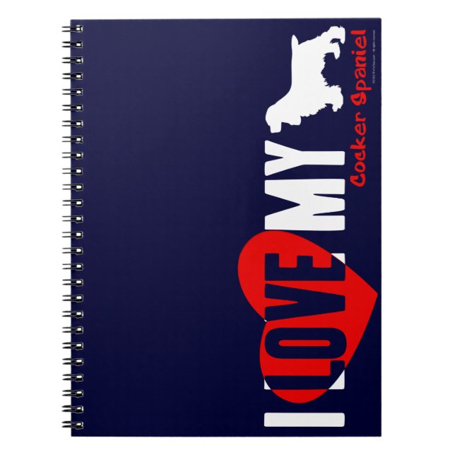 Caderno Espiral Cocker spaniel (Frente)