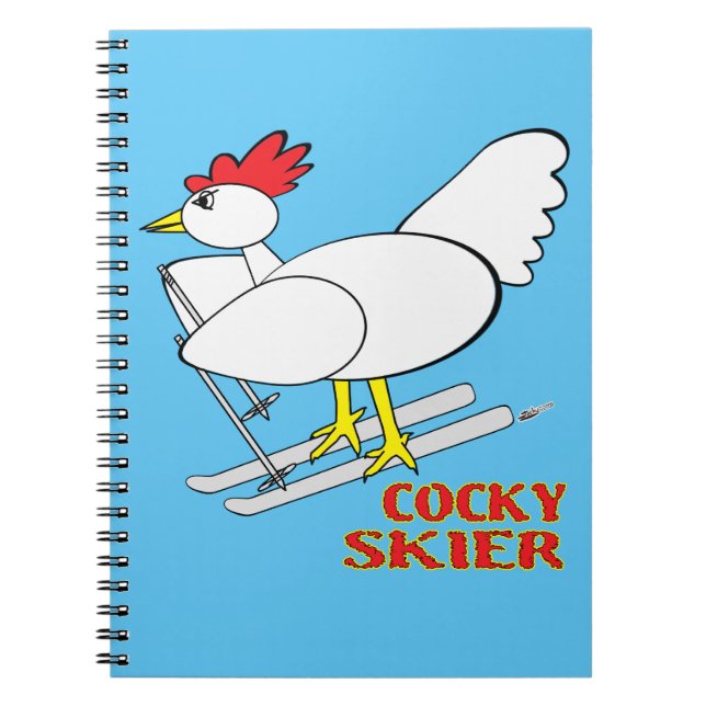 Caderno Espiral Cocky Skier (Frente)